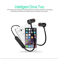 Magnetic Bluetooth Stereo Bass In Ear Wireless Earphones Sport Running earbuds With Microphone for iPhone ,Samsung