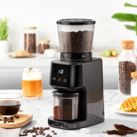 220V Coffee Grinder 40MM Conical Burr Electric Coffee Bean Grinder Coffee Grinding Machine Household Small Grinder