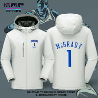 TMAC麥迪火箭隊麥蒂1號紀念款簽名球衣戶外沖鋒衣防風加絨加厚
