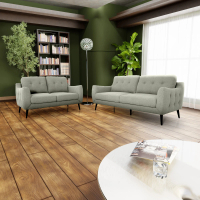 Lorenzo 3 plus 2 Seater Imported Indoor Fabric Sofa with Solid Wood Frame - Indoor Furniture / Sofa 