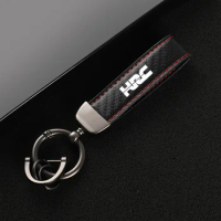 Leather car keychain horseshoe buckle jewelry key chain for Honda HRC CBR 250 600 1000 RR car Accessories With logo
