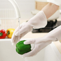 洗碗手套女家用廚房耐用防水家務清潔勞保耐磨洗衣服丁晴橡膠手套 米家家居特惠