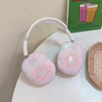 Korean Cute Stars Flower Earphone Case For Apple Airpods Max Cover Anti-Scratch Ear Cups Protective Cases For Airpod Max Funda