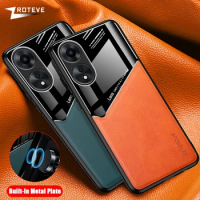 For OppoA58 Case Zroteve PU Leather Car Magnetic Hard PC Cover For OPPO A58 A38 A18 A78 A98 A79 5G OppoA38 OppoA78 Phone Cases