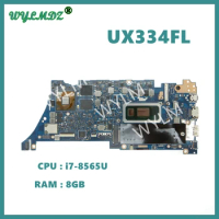 UX334FL Mainboard For Asus Zenbook UX463FL UX434FL UX434FAC Laptop Motherboard W/I3-I5-I7-8th I5 I7-10th Gen 8GB/16GB-RAM