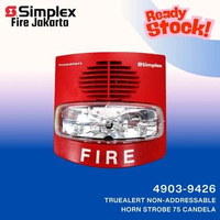 Simplex 4903-9426 Simplex Truealert Non-Addressable Horn with Strobe 75 Candela