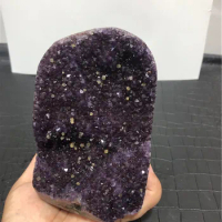 1590g Natural Amethyst Geode Crystal Quartz Cluster Dream Specimen Energy Healing