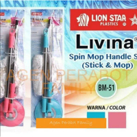 HANDLE SET LIVINA MOP BM-51 Lion Star Gagang Alat Pel Putar