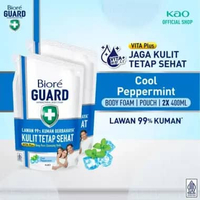 Biore Guard Energetic Cool Pouch Body Foam [400 mL] - Twinpack