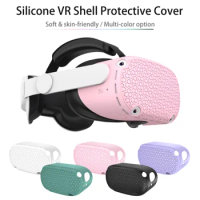 design Silicone VR Shell Protective Cover Compatible with Oculus Quest2, Silicone Protector Cover Anti-Scratch Anti-Dust &amp; Shock