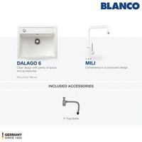 Kitchen Sink Bak Cuci Piring Granit 1 Lubang BLANCO Silgranit DALAGO 6 - Paket Kitchen Sink dan Kera