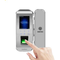LED display password card fingerprint keypad electric security smart door lock