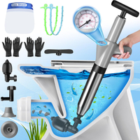 Toilet Plunger High-Pressure Plungers for Bathroom Air Plunger for Toilet with Real Time Barometer H
