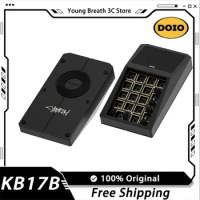 DOIO KB17B-01 Mechanical Keyboard Aluminium Alloy Dual Mode Bluetooth Hot Swap Mini Keyboard RGB Support VIA TypeC Portable Gift