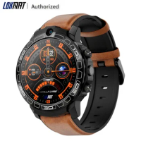 4G LTE LOKMAT APPLLP 3 PRO 4GB+64GB Android Smart Watch Mobile Phone 1.6 Inch Round Wifi GPS Heart Rate Monitor Smartwatch