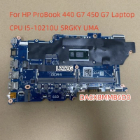 Motherboard For HP ProBook 440 G7 450 G7 Laptop Mainboard CPU I5-10210U SRGKY L78085-601 DA0X8MMB6D0