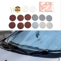 20x Car Windshield Glass Scratch Remover Cerium Oxide Powder Glass Polishing Kit Universal Car Repair Tools