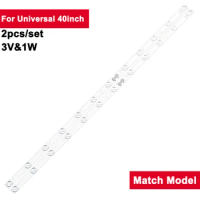 3V 12Lamp 780mm TV Backlight Led Strip Parts For Universal 40inch 2Pcs/Set Led Backlight Strips TV Repair