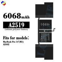 適用于蘋果MacBook Pro 14''(M1)/A2442筆記本電池A2519批發現貨【宜家良品百貨】