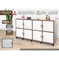 SKY - CLUB Fashion Alfa - Lemari Pakaian Plastik - Almari Plastik Susun - Fashion Double Quattro Tri