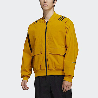 Adidas TH WV BOMB JKT H40234 男 飛行外套 休閒 夾克 亞洲版 百搭 俐落 芥末黃