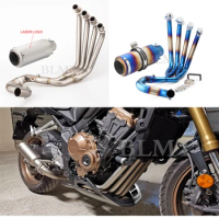 CBR650F Motorcycle Full Exhaust System Header Pipe Front Pipe For HONDA CBR650F CB650F CBR650R 2014 - 2022 with SC Exhaust