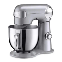 Cuisinart Stand Mixer, 5.5-Quart Mixing Bowl, Dough Hook, Mixing Bowl, Chef's Whisk, Silver Lining