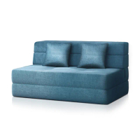 【潮傢俬】懶懶好時光乳膠升級版沙發床-土耳其藍(幅150)