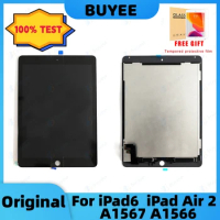 9.7" New For Apple iPad 6 iPad Air 2 A1567 A1566 2014 LCD Touch Screen Panel Digitizer Assembly LED Display Replacement