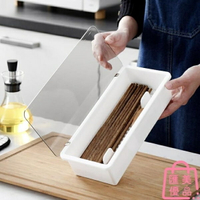 筷子筒廚房家用餐具收納盒餐廳帶蓋防塵瀝水筷子盒【聚寶屋】