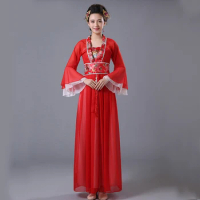 Women's Dress Chinese Traditional Ancient Costume Infanta Dramaturgic Dress Han Dynasty Peri Theatrical Play Robe Dress YZT0814