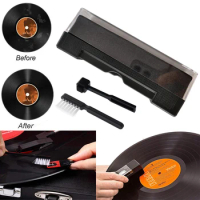 1 Set Anti Static Vinyl Record Cleaner Dust Remover Brush for Phonograph Turntable LP Vinyl Records Cleaning Kit