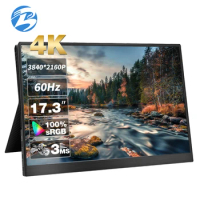 17.3 inch 4K 60Hz Portable LCD for 100%SRGB 1500:1 Gaming PS4/PS5/Xbox/TV-box