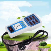 EU Plug Electric Power Energy Monitor Socket Watt Meter Analyzer With Socket Output Energy Saving Lamps Tester Energy Meters