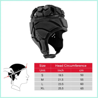 [LIXADA MALL] Soft Goalkeeper Helmet Football Rugby Soccer Goalie Helmet Cap Headgear for Kids Yout