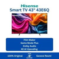HISENSE 43E6Q 4K SMART TV VIDAA OS 43 Inch 2025 Series TV + Bracket
