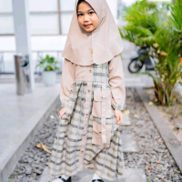 gamis anak # busana muslim gamis Katun Baju Dress Wanita