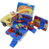 大賀屋 日貨 披薩星球 貨櫃車 收納車 Tomica 多美小汽車 合金車 玩具 玩具總動員 正版 L00011178