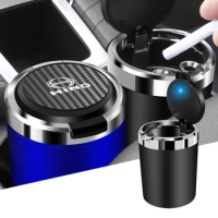 Car Ashtray Cup LED Light Indicator Aluminum Alloy Ash Tray for HINO 700 PROFIA HINO 500 RANGER TRUC