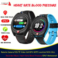 Smart 4G Video Call Watch Elderly Men Kid Student Heart Rate Blood Pressure Monitor GPS Trace Locate Camera SOS Phone Smartwatch