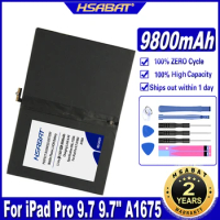 HSABAT A1664 9800mAh Tablet battery Battery for iPad Pro 9.7" 9.7 A1675 A1674 A1673 A1664 Batteries