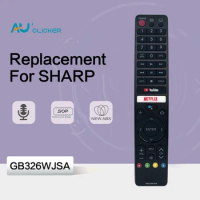 GB345WJSA Voice Remote Control For SHARP Smart LED TV GB346WJSA GB326WJSA Controller