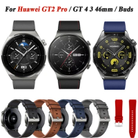 22mm Leather Watchband For Huawei Watch GT 3 GT3 Pro 46mm/SE Runner Bracelet Strap Huawei GT 2 GT2 Pro GT4 46mm Smartwatch Bands