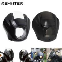 Motorycle Headlight Fairing Mask Cowl Quarter Fairing Windshield Windscreen For Harley Sportster XL 883 1200 Dyna Street Fat Bob