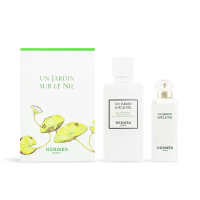 Hermes 愛馬仕 尼羅河淡香水旅行組 (淡香水7.5ml + 身體乳40ml)_國際航空版