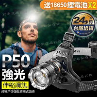 【宜家良品百貨】臺灣現貨 一揮即亮丨感應頭燈丨聚光遠射｜LED頭燈 伸縮調焦 頭戴燈 釣魚頭燈 登山頭燈 電量顯示 P5