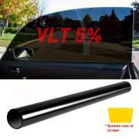 1pc 300Cm/118.11Inch Uncut Roller Blind Window Coloring Film - Black, Suitable for Car Front/Rear Wi