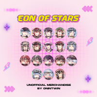 Unofficial Merchandise Vtuber Indonesia EOS Pin Button / Special Halloween/ New Style/ Y2K/ EOS/ SOL