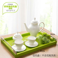 歐式長方形托盤 大號創意托盤水杯茶杯盤茶盤點心糕點水果盤餐盤