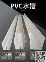 【千羽家居】天溝雨水槽屋檐pvc塑料種植導水槽u型管房檐排水槽屋頂接水槽檐溝